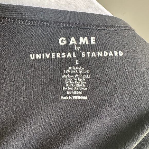 Game by Universal Standard Power Move Black Blue Athletic T-Shirt Large / 2X - Picture 5 of 6